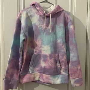Hooded sweatshirt for junior, fleece lined, with pockets multicolored, size S